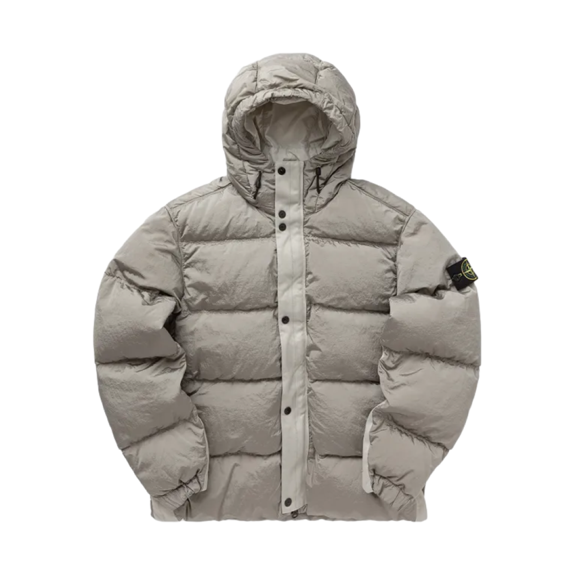 스톤 아일랜드 41419 나일론 메탈 에코닐 후드 다운 자켓 안티 드롭 오프 화이트 - 24FW(Stone Island 41419 Nylon Metal Econyl Hooded Down Jacket Anti Drop Off White - 24FW) - 1