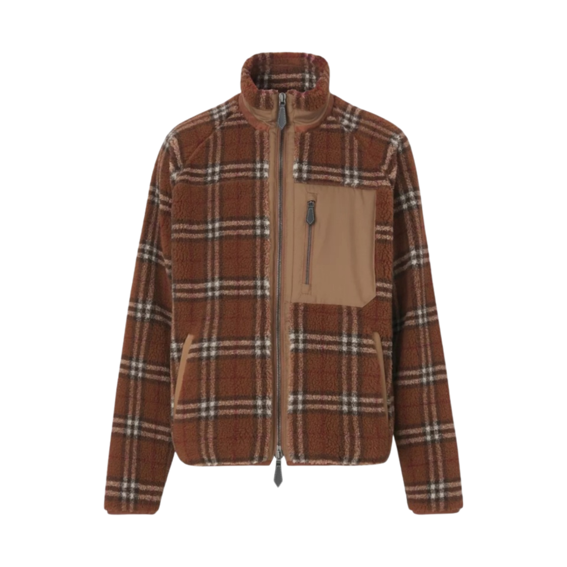 버버리 빈티지 체크 플리스 자켓 다크 버치 브라운(Burberry Vintage Check Fleece Jacket Dark Birch Brown) - 1