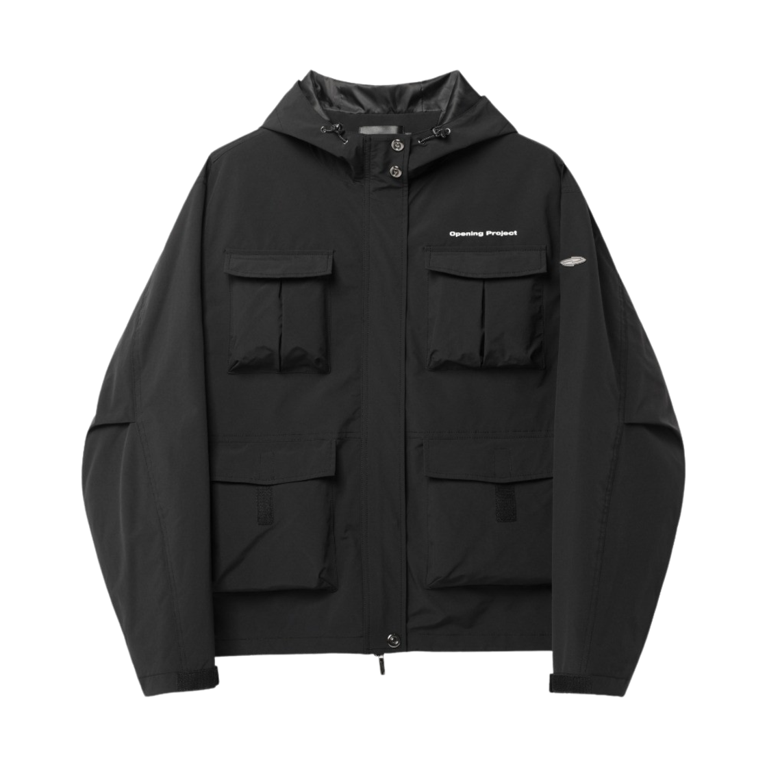 FWSWCJA103M Opening Project Multi Pocket Hood Jacket Black