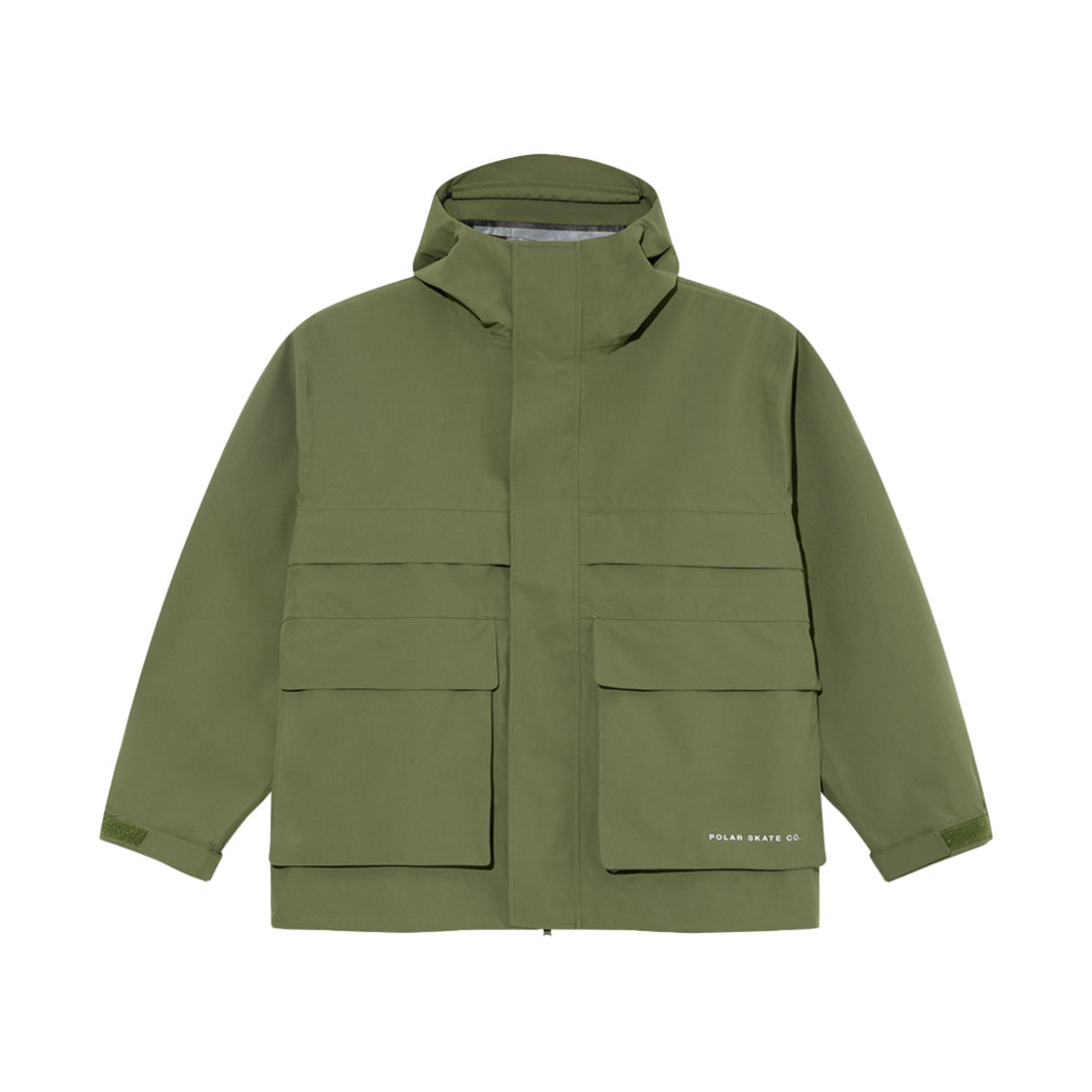 P000BJAH Polar Skate Co. Cargo Shell Jacket [Moss Green]