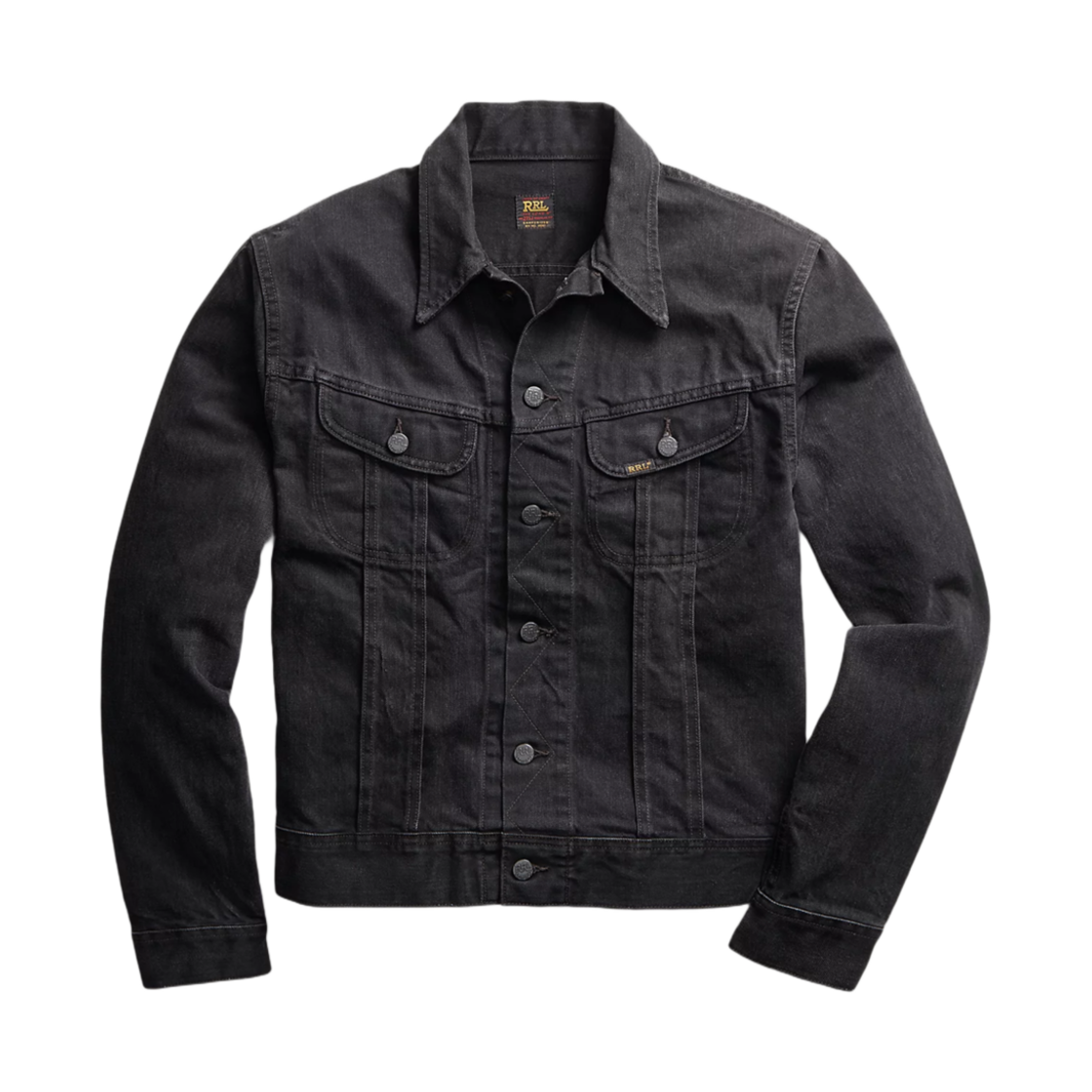 더블알엘 데님 트러커 자켓 블랙(Double RL Denim Trucker Jacket Black)