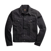 Double RL Denim Trucker Jacket Black