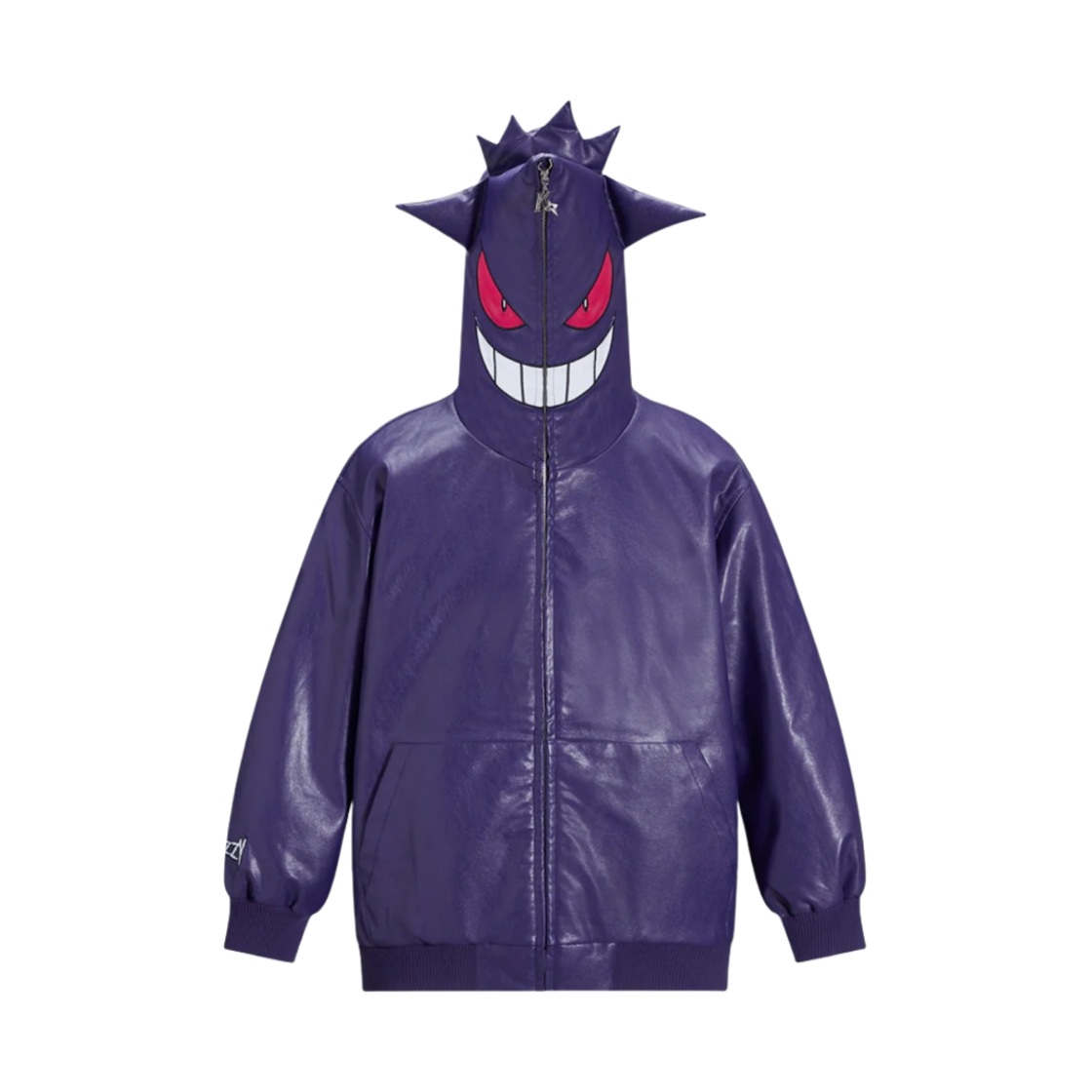 카카지 레더 자켓 포켓몬 팬텀 퍼플(Kakazzy Leather Jacket Pokemon Phantom Purple)