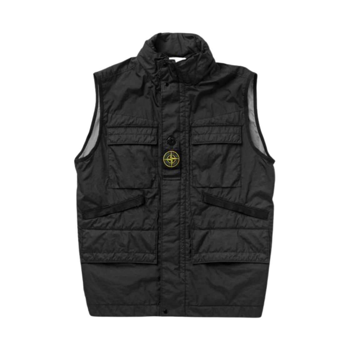 스톤 아일랜드 G0123 가먼트 다이드 베스트 블랙 - 22SS(Stone Island G0123 Garment Dyed Vest Black - 22SS) - 1