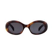 (W) Celine Triomphe 01 Sunglasses in Acetate Blonde Havana