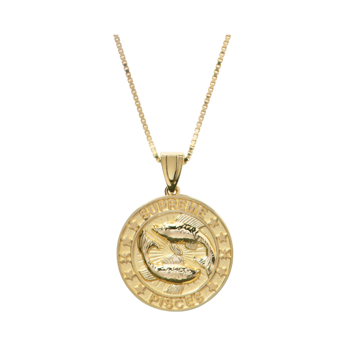 슈프림 x 제이콥 앤 코 14K 골드 조디악 펜던트 골드 파이시즈 - 24FW(Supreme x Jacob & Co. 14K Gold Zodiac Pendant Gold Pisces - 24FW)