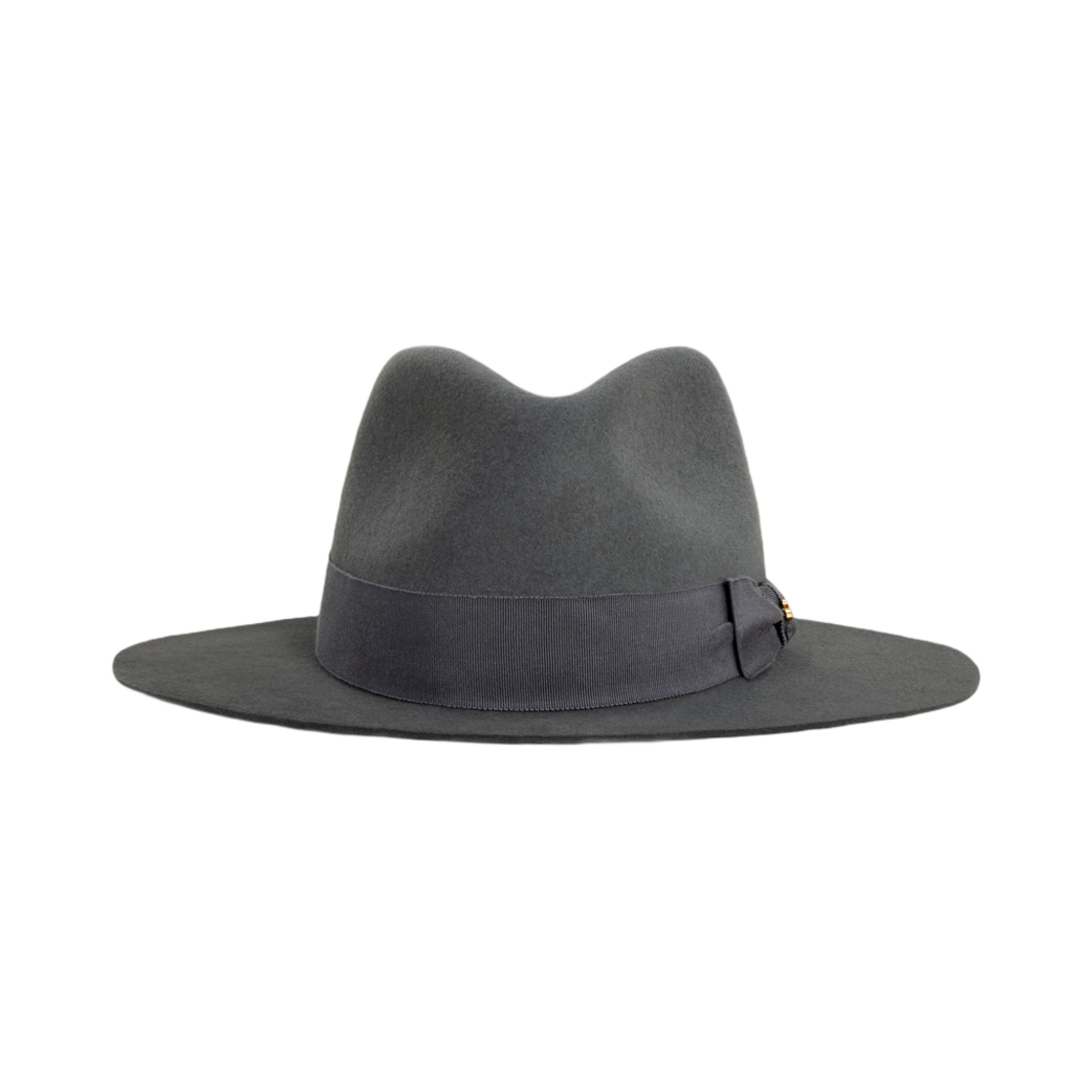 (W) 셀린느 페도라 햇 펠트 그리((W) Celine Fedora Hat in Felt Gris) - 1