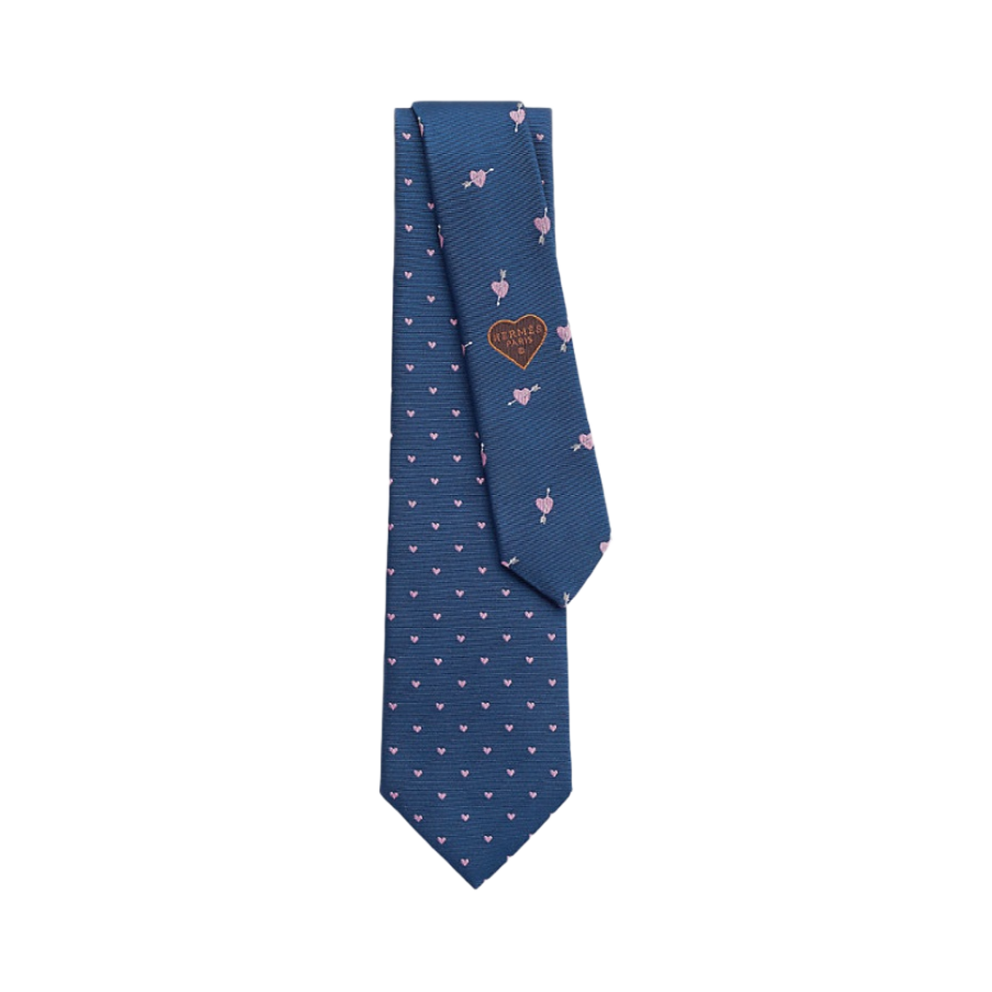에르메스 타이 7 프롬 에르메스 위드 러브 트윌비 타이 마린 로즈(Hermes Tie 7 From Hermes With Love Twillbi Tie Marine Rose) - 1