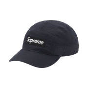 Supreme Mesh Seersucker Camp Cap Black - 21SS