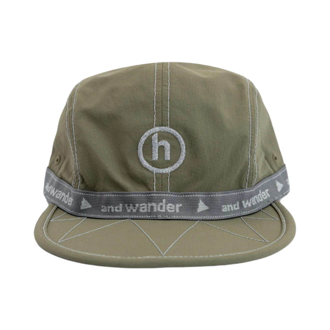 앤드 원더 x 히든 NY JQ 테이프 캡 카키(And Wander x Hidden NY JQ Tape Cap Khaki)