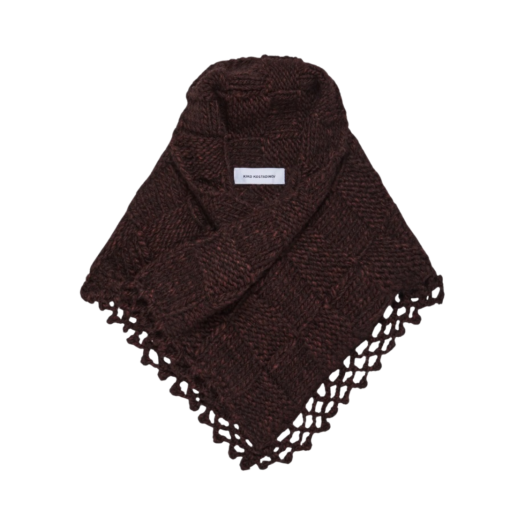 小物 KIKO KOSTADINOV ASPASIA CROCHET SCARF Kiko Kostadinov Aspasia Crochet Scarf In Brown | ModeSens