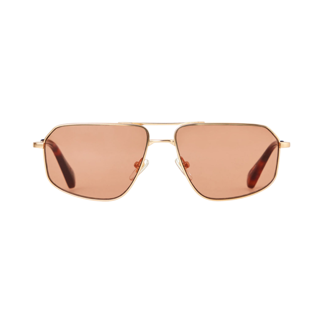 1278070002 COS x Linda Farrow Vista Aviator Sunglasse Ember Gold