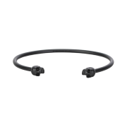 Alexander McQueen Thin Twin Skull Bracelet Black