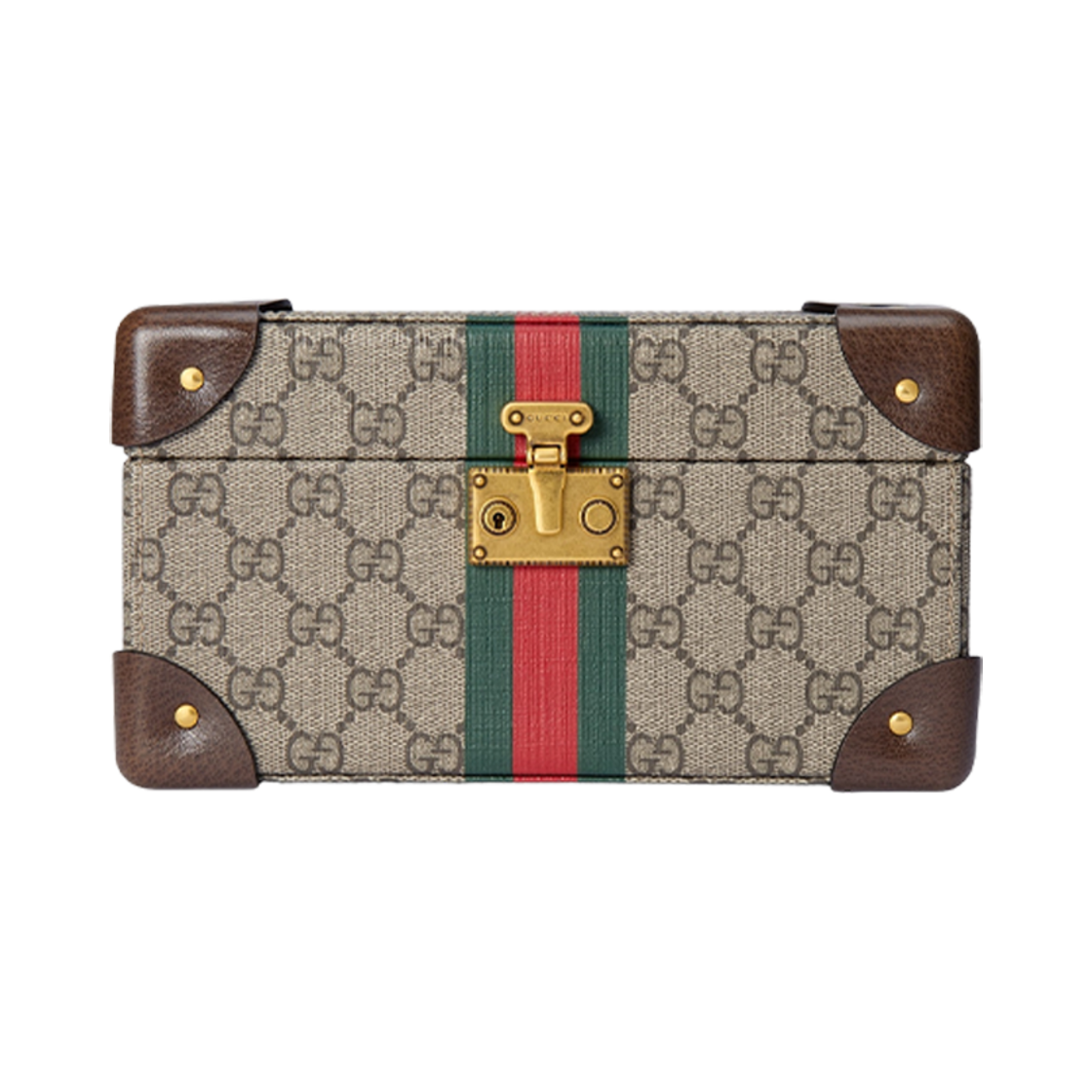 구찌 사보이 워치 케이스 베이지 에보니 슈프림(Gucci Savoy Watch Case Beige Ebony Supreme) - 1