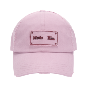 Matin Kim Square Logo Cutout Ball Cap Pink