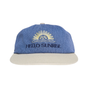 Hello Sunrise Two Tone Washed OG Logo Cap Deep Blue & Beige