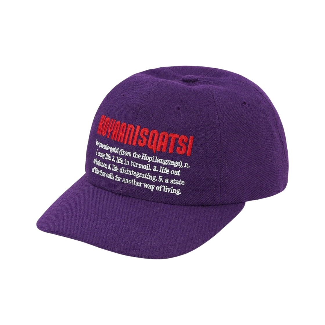 슈프림 코야니스카시 6-패널 캡 퍼플 - 20FW(Supreme Koyaanisqatsi 6-Panel Cap Purple - 20FW) - 1
