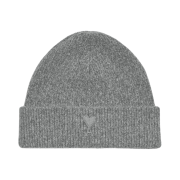 AMI Tonal de Coeur Beanie Heather Grey