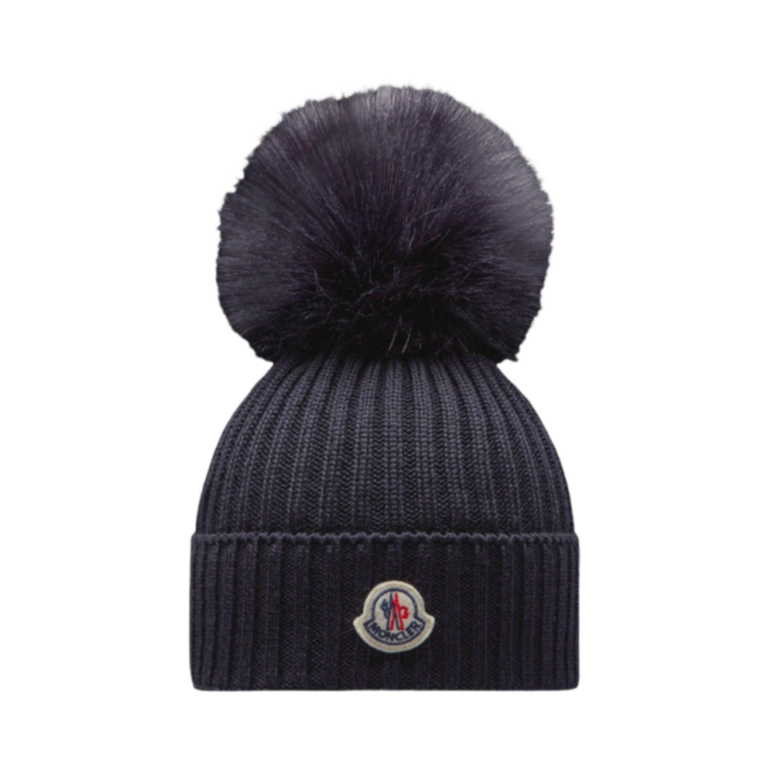 (키즈) 몽클레르 울 비니 폼폼 나이트 블루 - 23FW