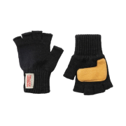 Newberry Knitting Deerskin Fingerless Gloves Black