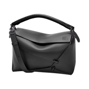 Loewe Small Puzzle Bag in Calfskin Black