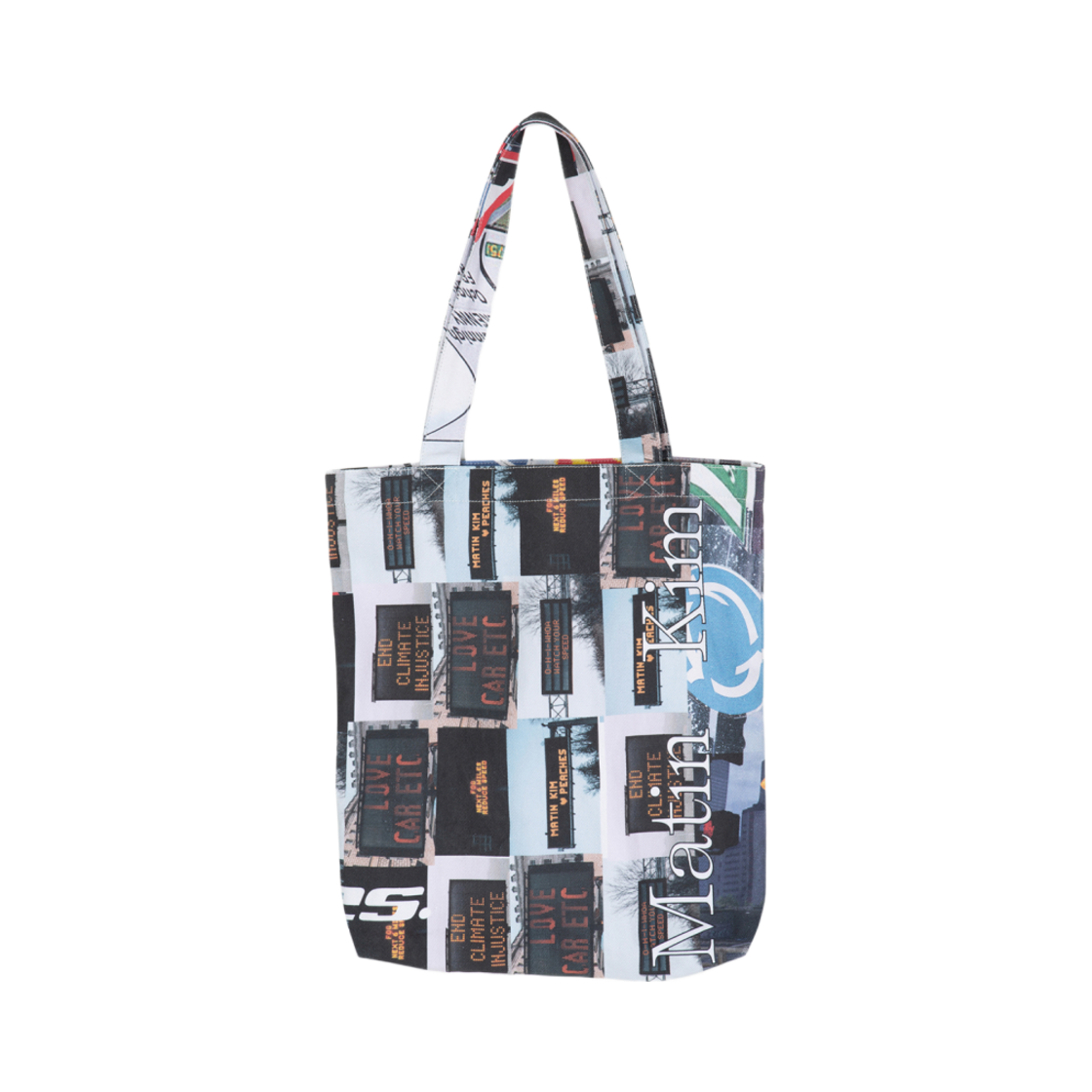 마뗑킴 x 피치스 그래픽 미들 에코백 패턴(Matin Kim x Peaches Graphic Middle Ecobag Pattern) - 1