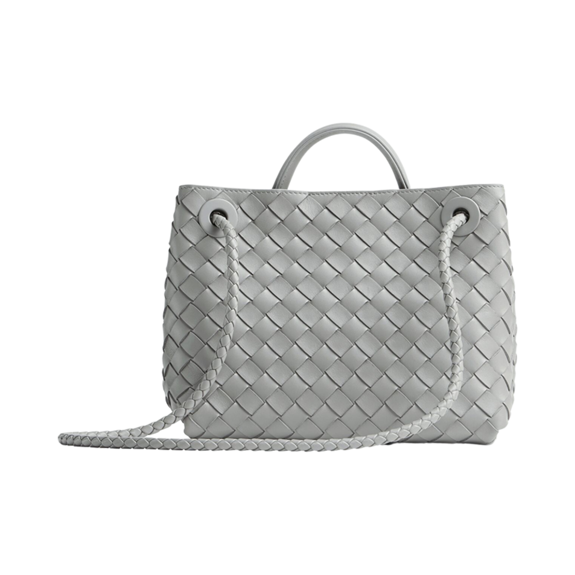 보테가 베네타 안디아모 스몰 탑 핸들백 스털링(Bottega Veneta Andiamo Small Top Handle Bag Sterling) - 2