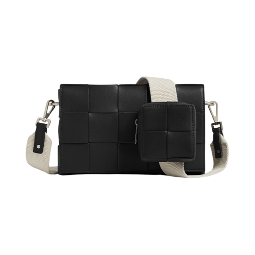 Bottega Veneta Cassette with Versatile Strap Black