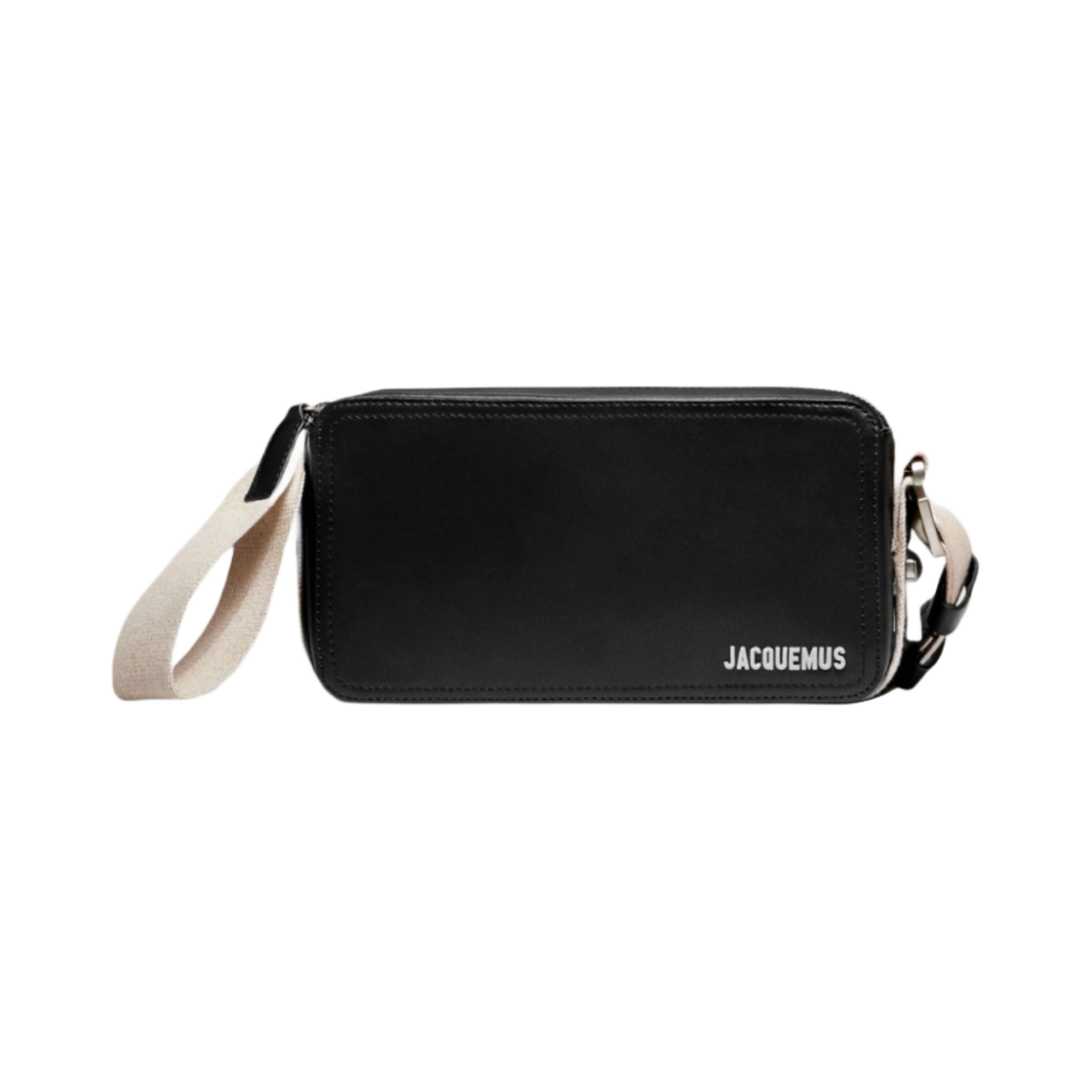 자크뮈스 르 쿠에르다 호리존탈 유틸리티 렉탱글 백 블랙(Jacquemus Le Cuerda Horizontal Utility Rectangle Bag Black) - 1