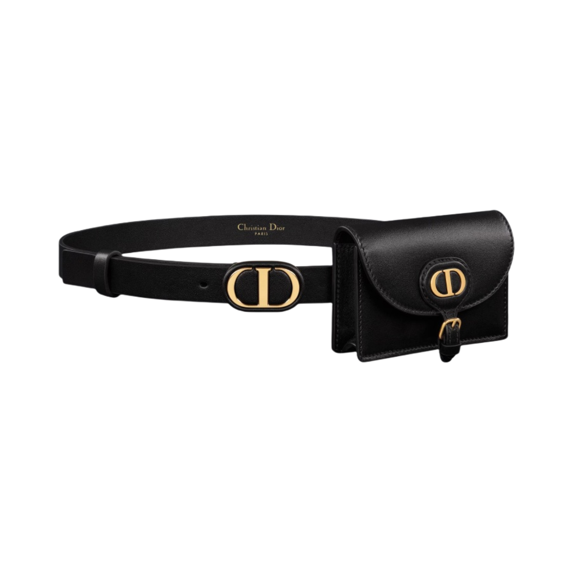디올 20mm 바비 벨트 리무버블 파우치 블랙 스무스 카프스킨(Dior 20mm Bobby Belt Removable Pouch Black Smooth Calfskin) - 1