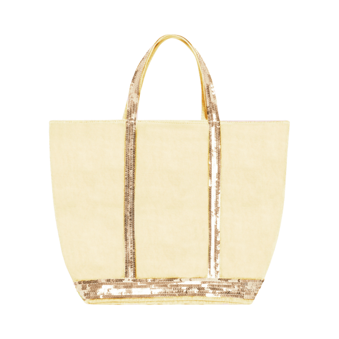 0PVE31-V40413-222 Vanessa Bruno Linen M Cabas Tote Yellow Sun