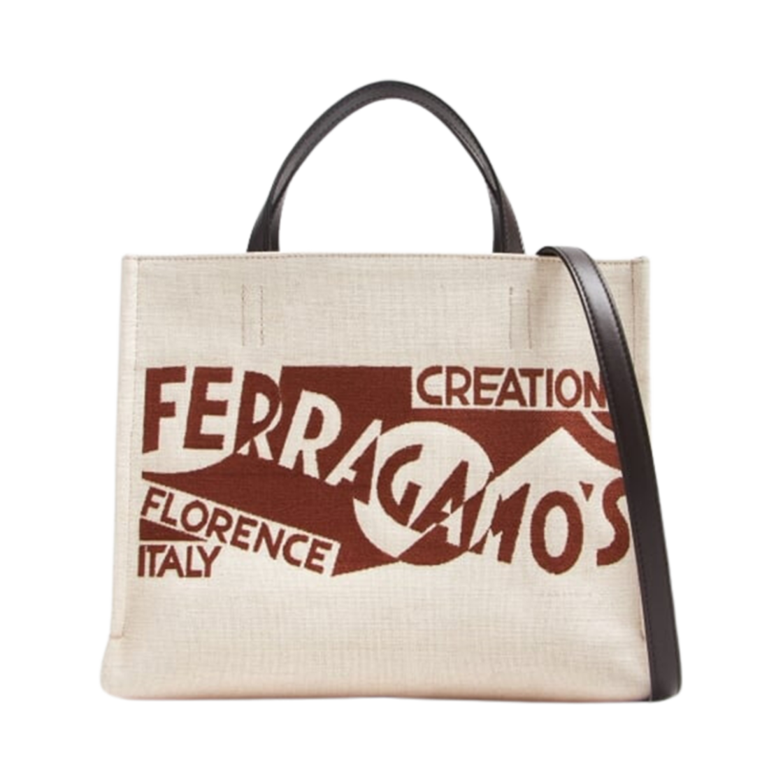 219476-776549 Ferragamo Logo Tote Bag S Beige