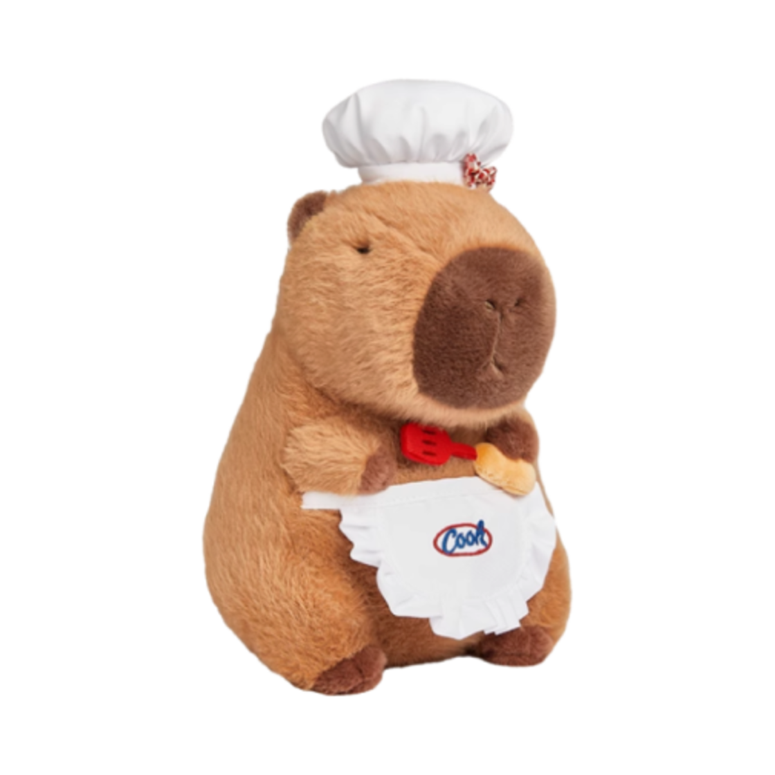 더 그린 파티 카피바라 셰프 주걱 봉제 인형 브라운(The Green Party Capybara Chef with Spatula Plush Doll Brown)