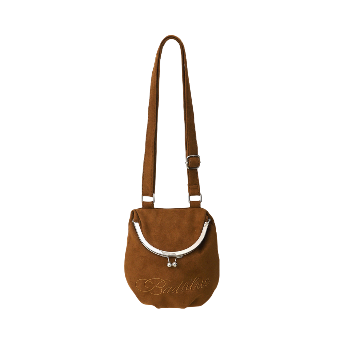 6902788 BadBlue Suede Bao Bag Camel