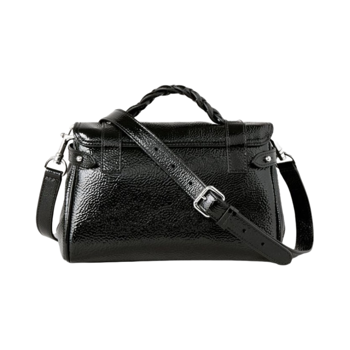 멀버리 스폰지 페이턴트 미니 알렉사 블랙(Mulberry Spongy Patent Mini Alexa Black) - 2