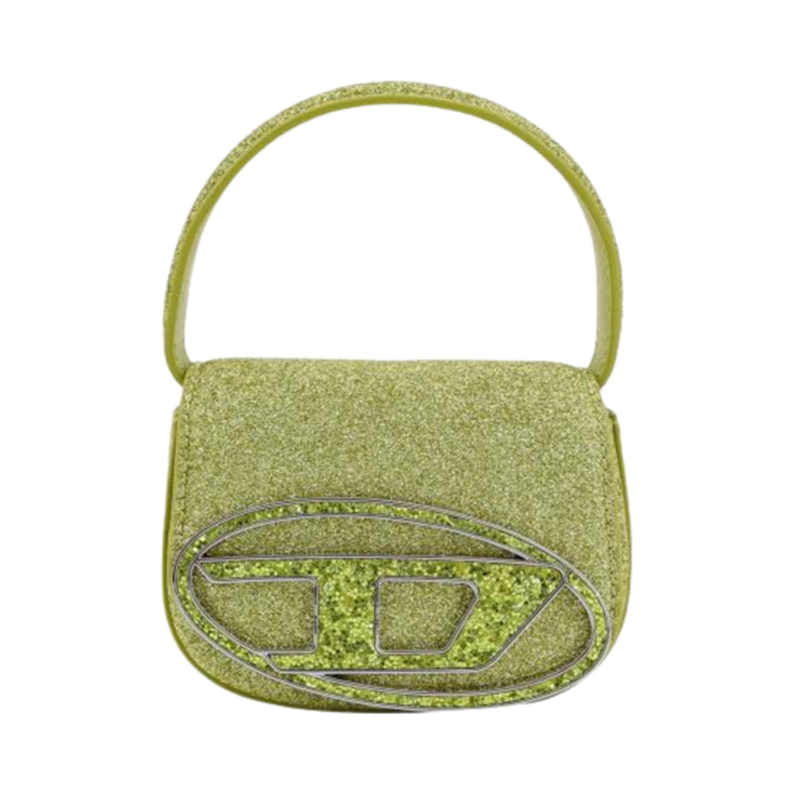 디젤 1DR XS 글리터 패브릭 백 그린(Diesel 1DR XS Bag in Glitter Fabric Green) - 1