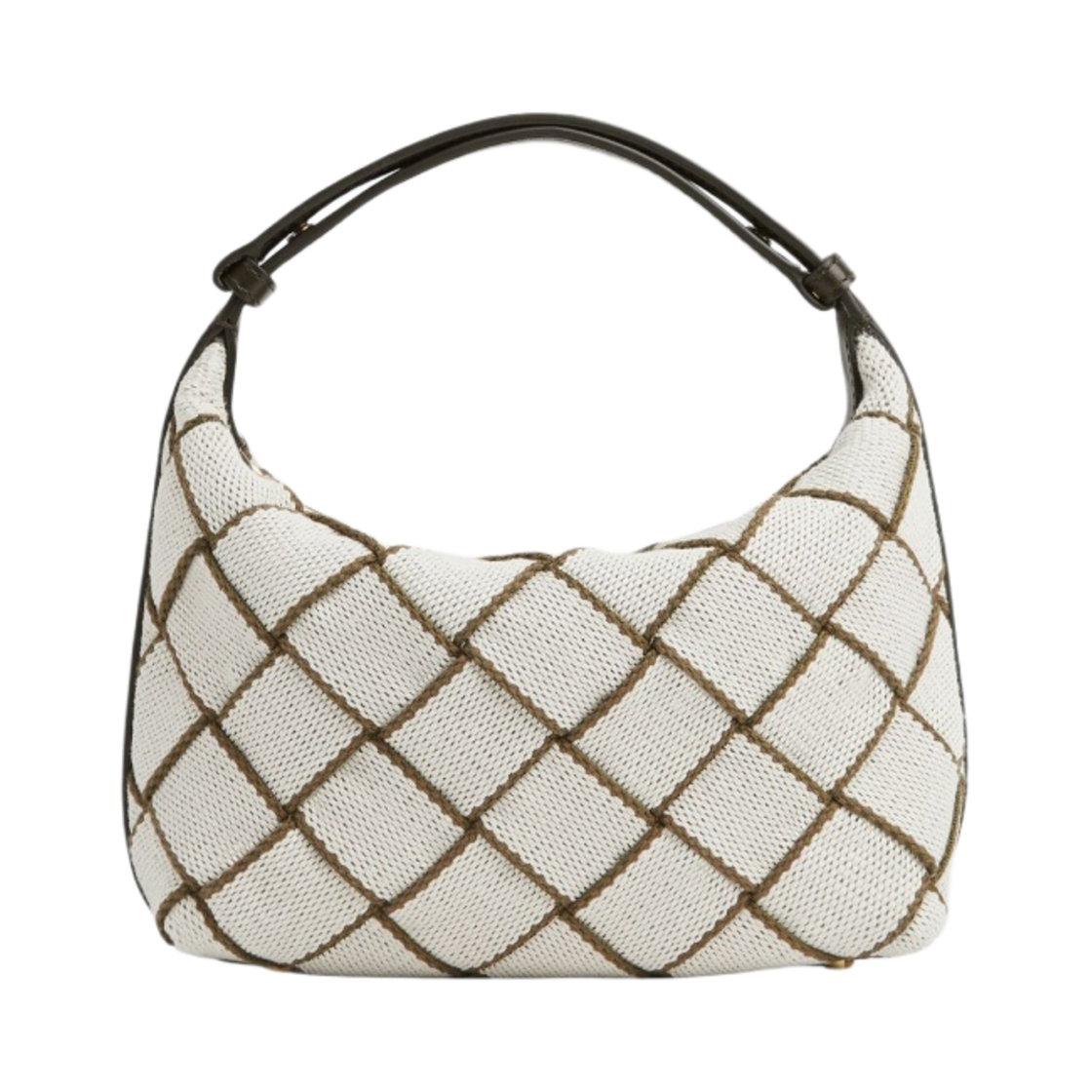 보테가 베네타 미니 월리스 숄더백 카키 내츄럴(Bottega Veneta Mini Wallace Shoulder Bag Khaki Natural) - 1