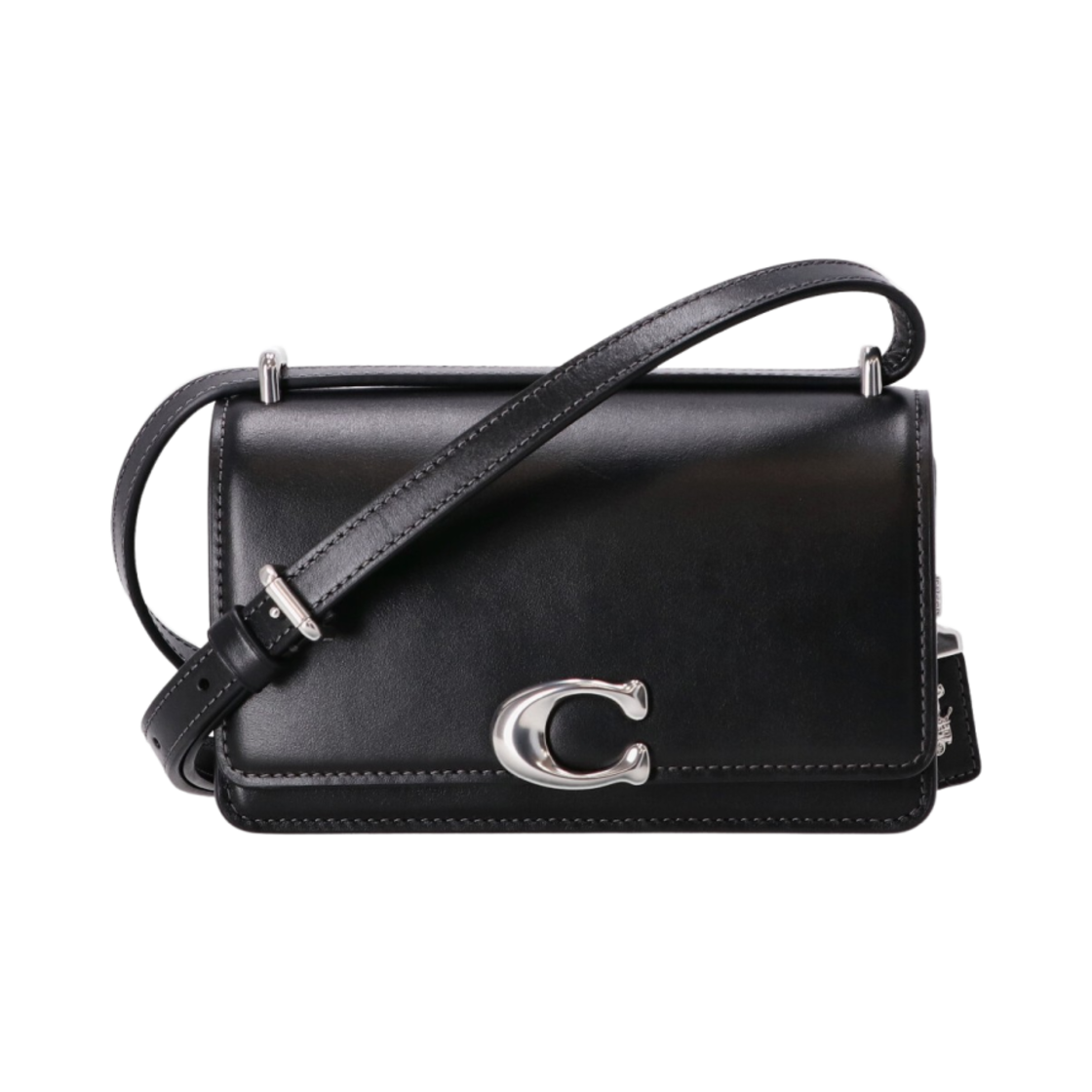 CV461-LHBLK Coach Calf Leather Bandit Shoulder Bag Black