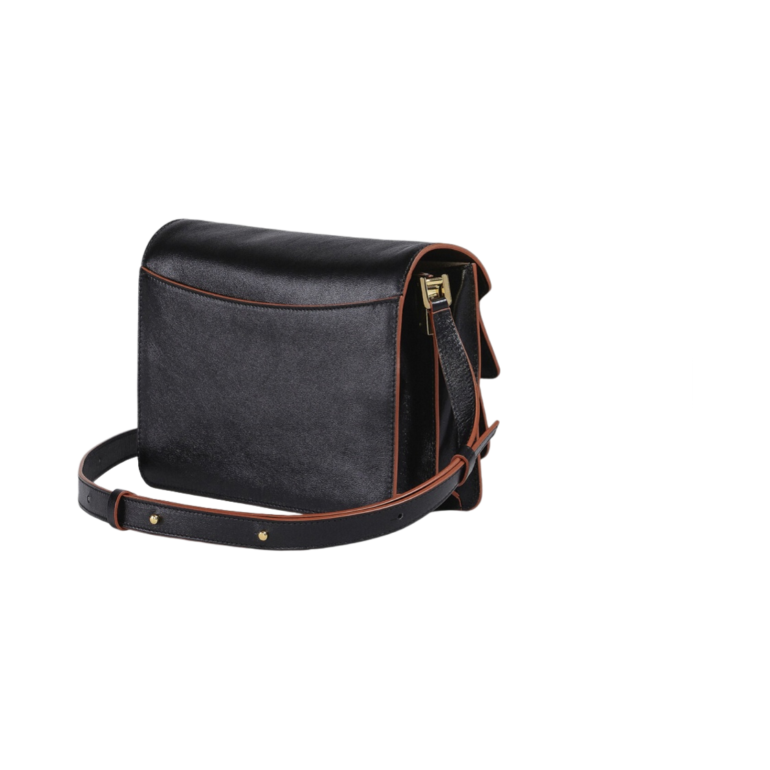 마르니 레더 트렁크 소프트 미디움백 블랙(Marni Trunk Soft Medium Bag in Leather Black) - 3