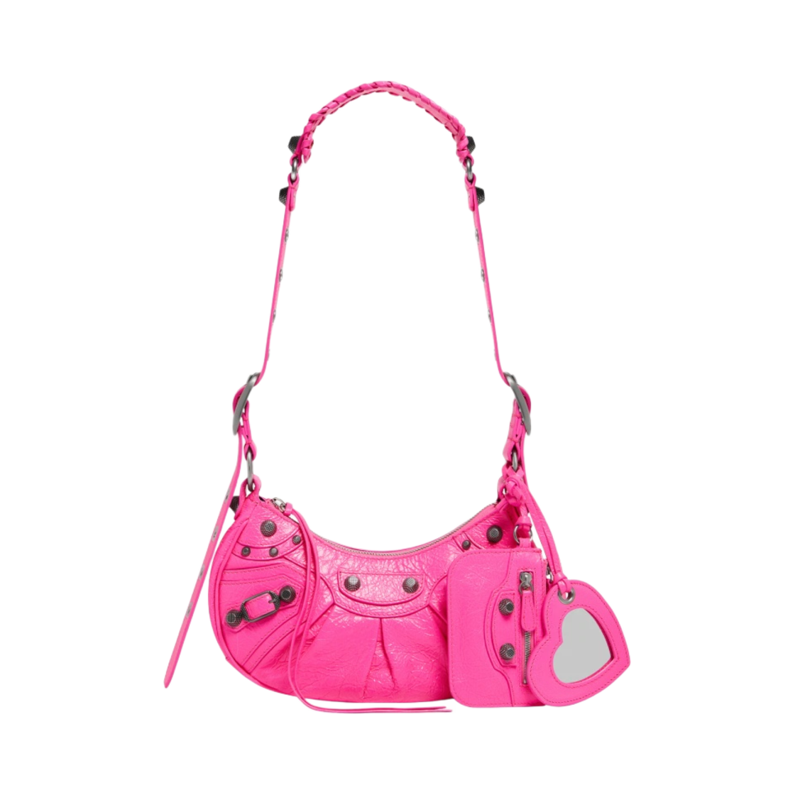 발렌시아가 르 카골 XS 숄더백 플루오 핑크(Balenciaga Le Cagole XS Shoulder Bag Fluo Pink) - 1