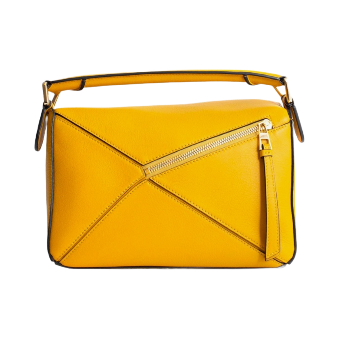 로에베 스몰 퍼즐백 클래식 카프스킨 머스타드(Loewe Small Puzzle Bag in Classic Calfskin Mustard) - 2