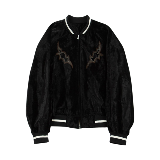 SE24SJC01BK [KREAM 단독] Surface Edition Velvet Souvenir Jacket 2.0 Black