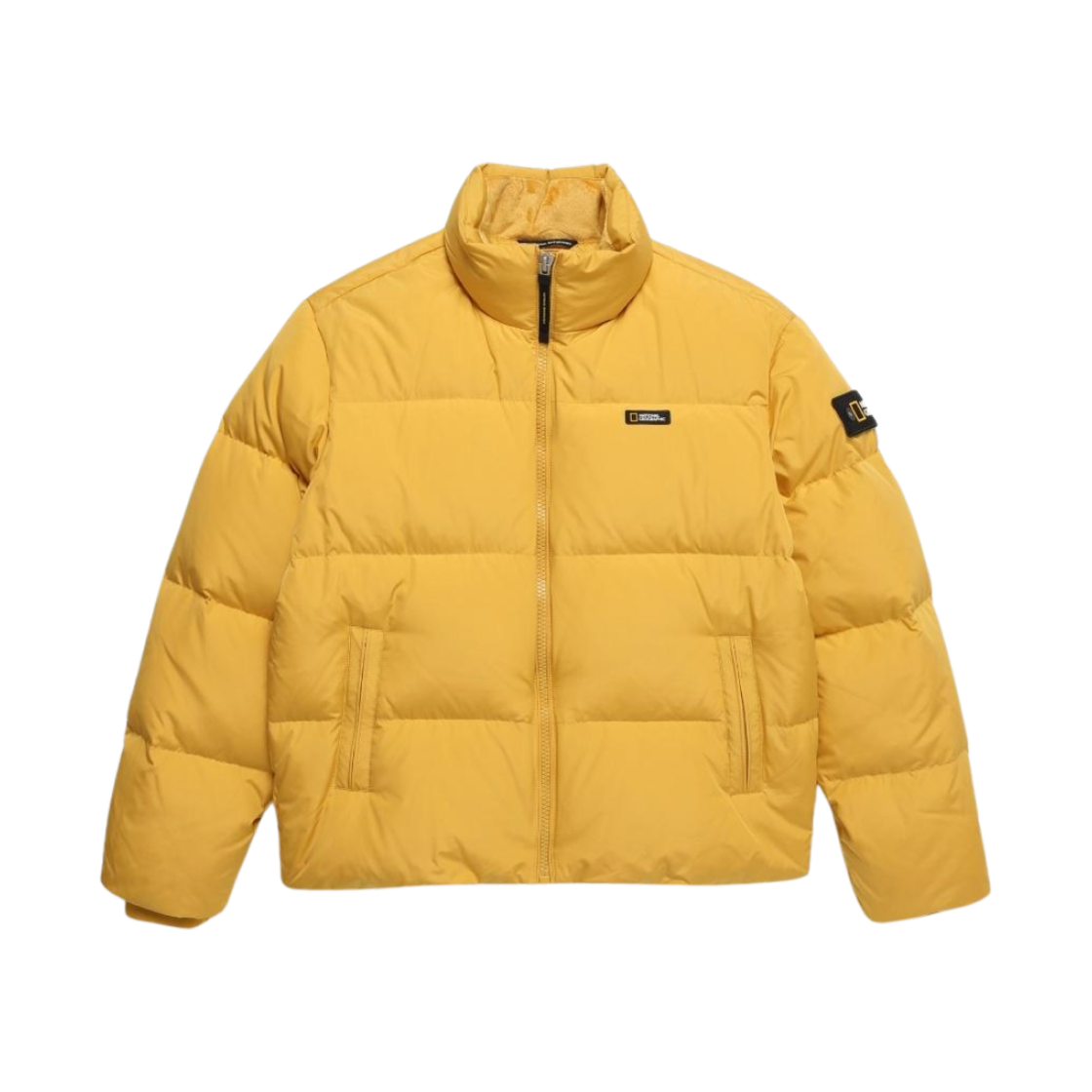 N244UDW910 National Geographic Reimann Short Length Down Jumper Mustard