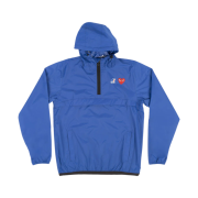 Play Comme des Garcons x K-Way Half Zip Jacket Blue