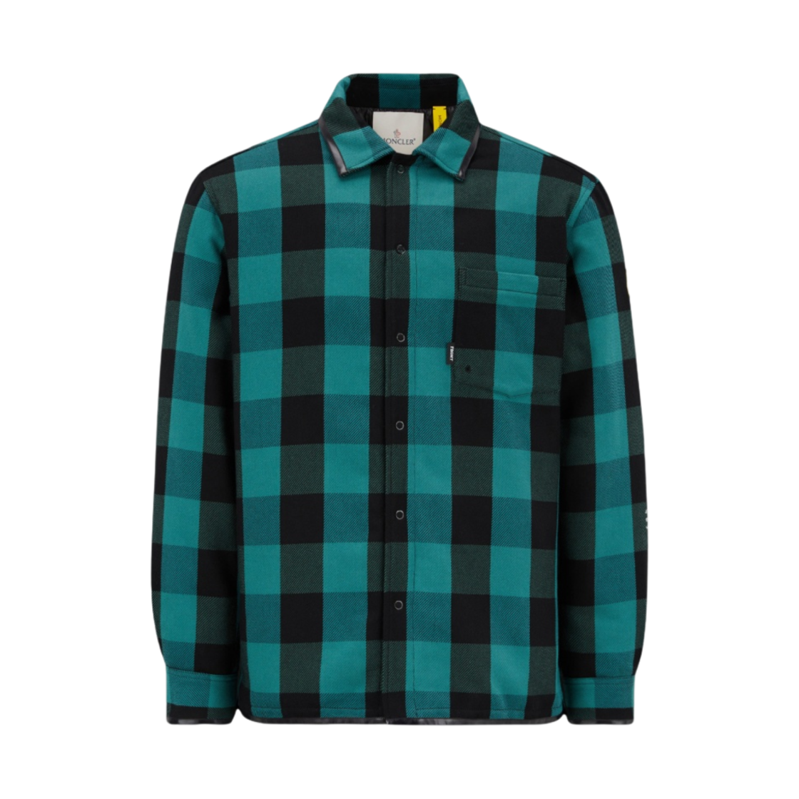 몽클레르 x 프라그먼트 시몬 다운 섀킷 그린 블랙 체크 - 22FW(Moncler x Fragment Simmon Down Shacket Green Black Check - 22FW) - 1