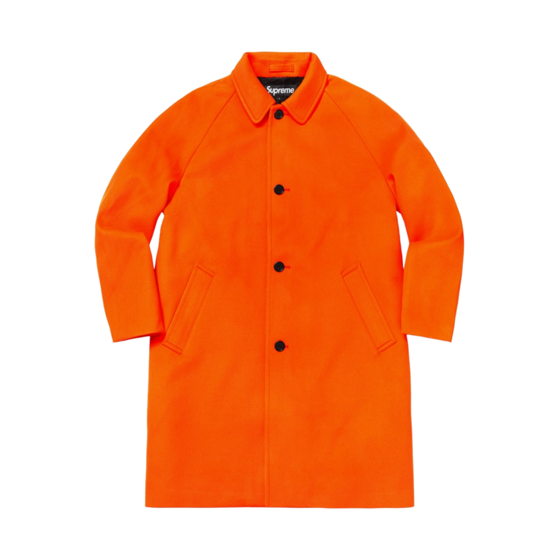 슈프림 울 트렌치 코트 네온 오렌지 - 18FW(Supreme Wool Trench Coat Neon Orange - 18FW) - 1