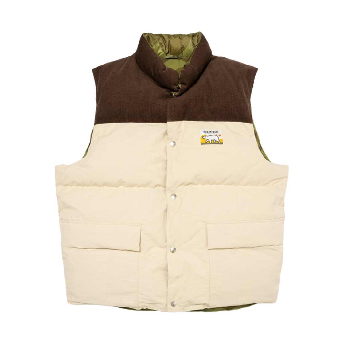 【美品】HUMANMADE PADDED VEST ジャケット Human Made Men's Padded Vest in Green Human Made