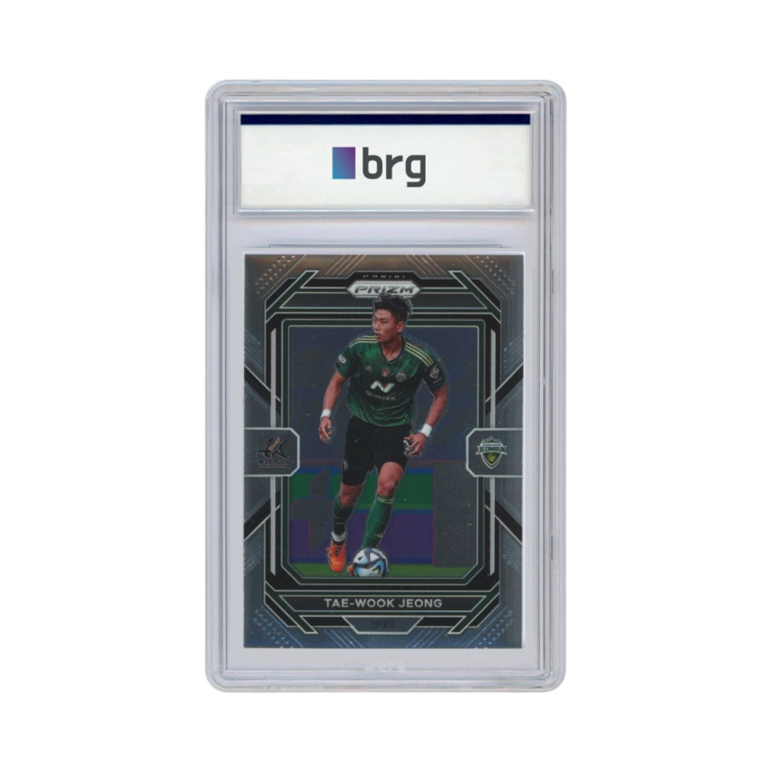 파니니 프리즘 K 리그 K 리그 1 #102 전북 현대 모터스 정태욱 베이스 축구 카드 2023(Panini Prizm K League K League 1 #102 Jeonbuk Hyundai Motors Jeong Tae Wook Base Soccer Card 2023)