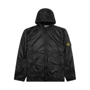 Stone Island 42025 Packable Garment Dyed Micro Yarn with Primaloft TC Hooded Jacket Black - 23SS