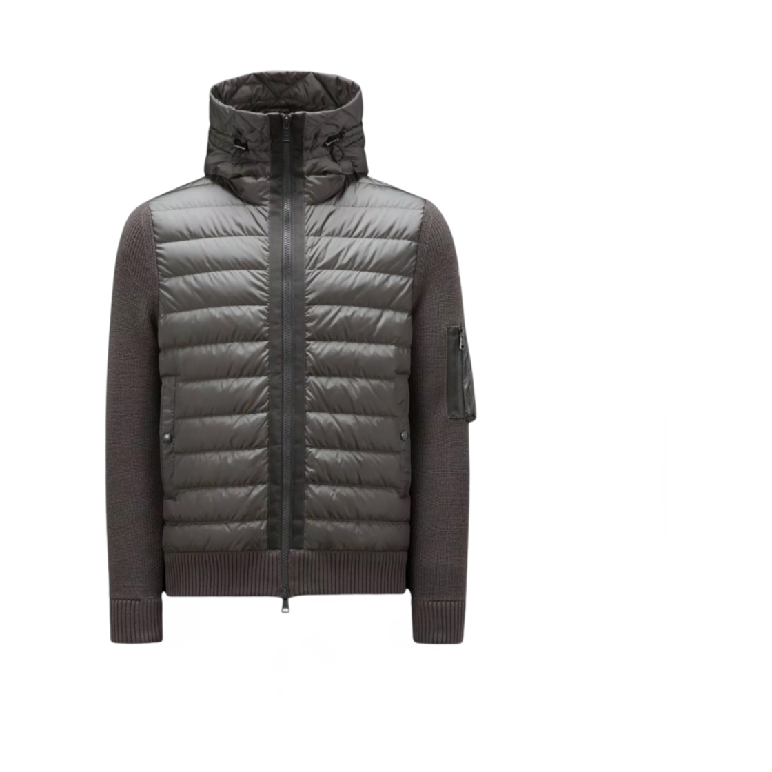 몽클레르 패딩 울 후드 그레이 - 23FW(Moncler Padded Wool Hoodie Gray - 23FW) - 1